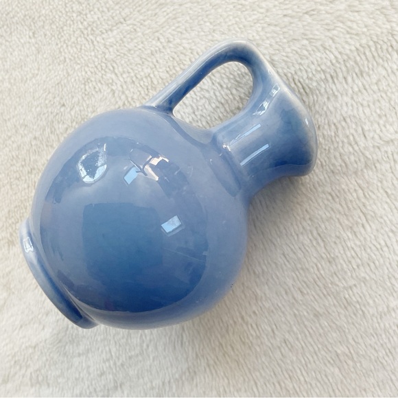 Vintage English Mini Jug Pitcher Soft Blue Glaze Made in England - Picture 4 of 10